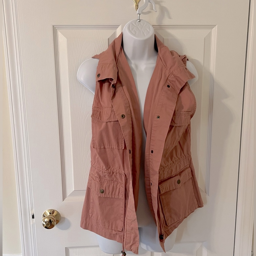 Pink Cargo Vest - Medium